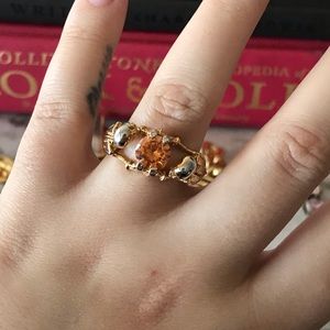 Retired Alexander McQueen citrine ring- 2015